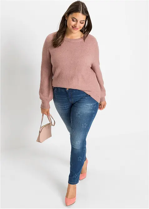 Pullover mit Ballon&auml;rmeln, bonprix