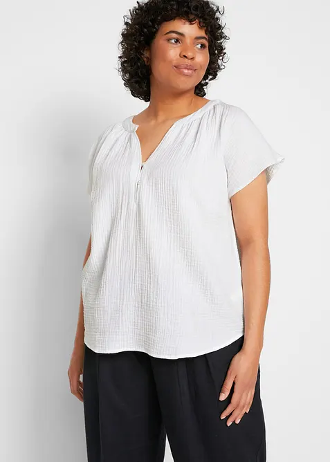 Blouse en gaze 100% coton, bonprix