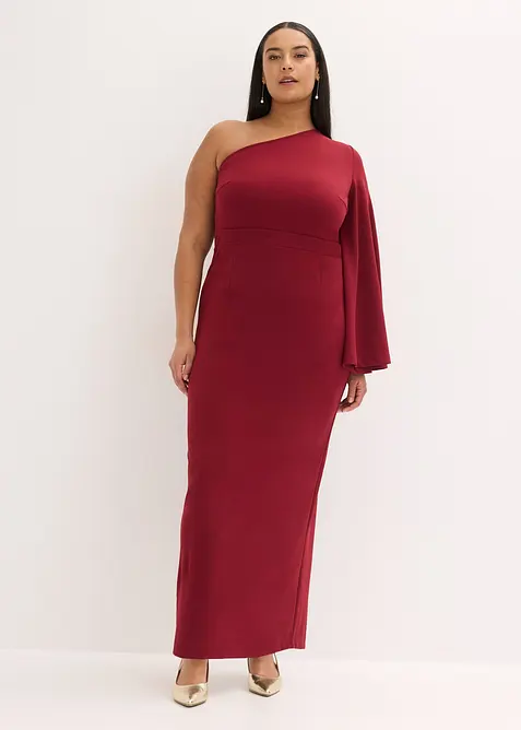 Abendkleid mit One-Shoulder-Ausschnitt, bonprix