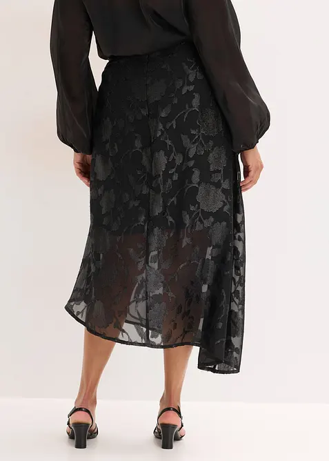 Maxirock mit asymmetrischem Saum, bonprix