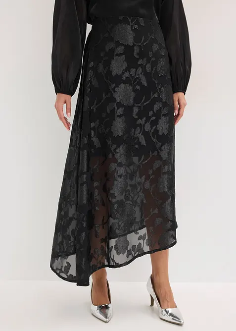 Maxirock mit asymmetrischem Saum, bonprix