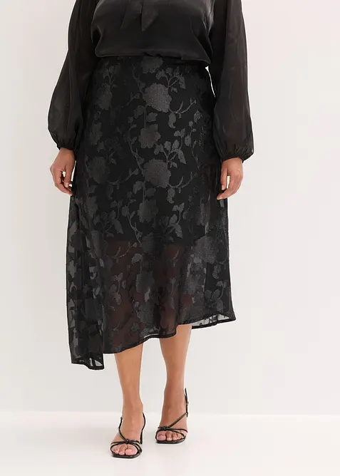 Maxirock mit asymmetrischem Saum, bonprix