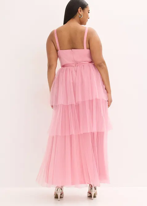 Abendkleid mit Spitze und feinem T&uuml;ll-Rock, bonprix