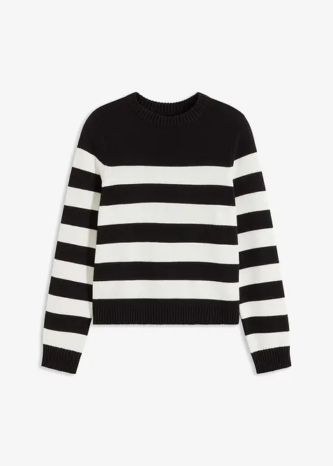Gestreifter Pullover, bonprix