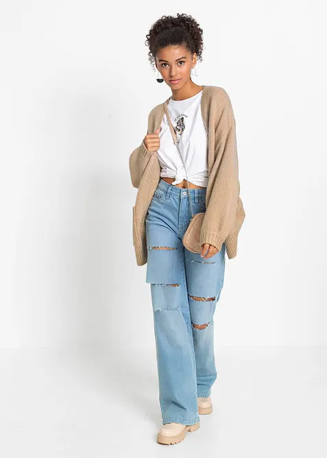 Oversize-Strickjacke, bonprix