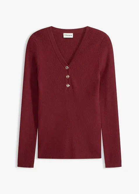 Pull c&ocirc;tel&eacute; en viscose m&eacute;lang&eacute;e, bonprix