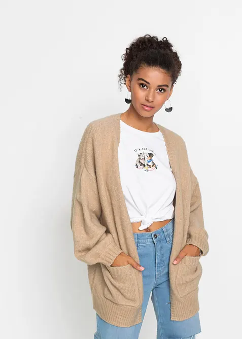 Oversize-Strickjacke, bonprix