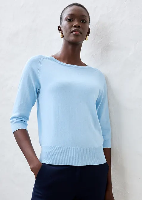 Pullover mit Seidenanteil, bonprix