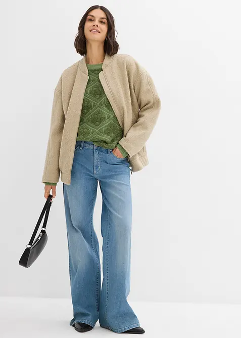 Boxy-Strickpullover, bonprix