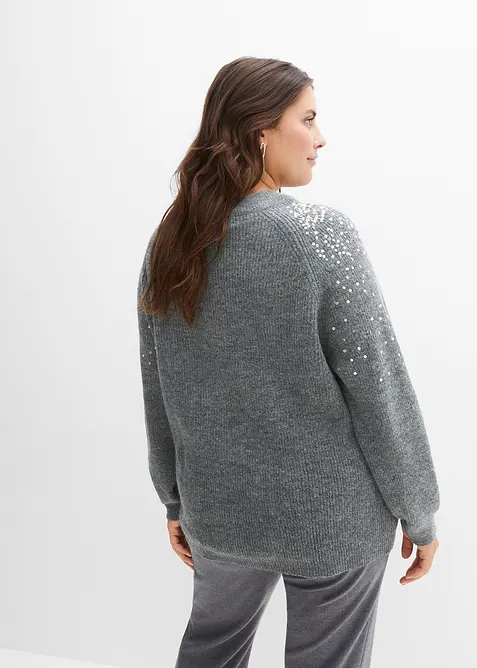 Pullover mit Pailletten, bonprix