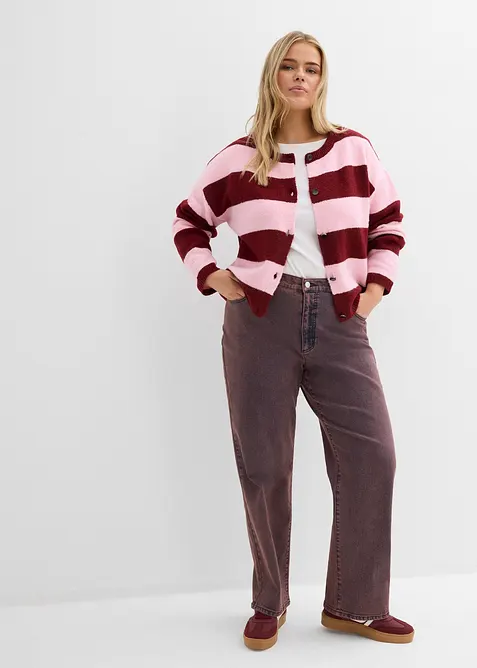 Gilet court en fine maille, bonprix