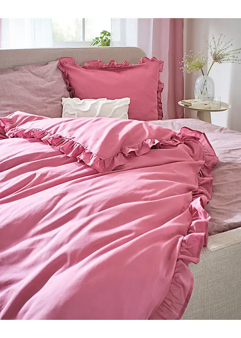 Linon-Bettw&auml;sche mit R&uuml;schen, bonprix