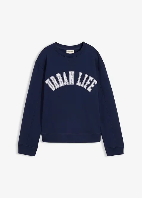 Oversize-Sweatshirt aus reiner Baumwolle, bonprix