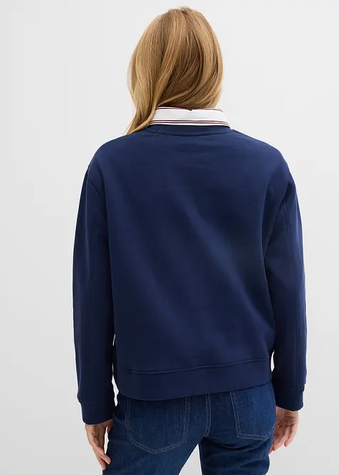 Oversize-Sweatshirt aus reiner Baumwolle, bonprix