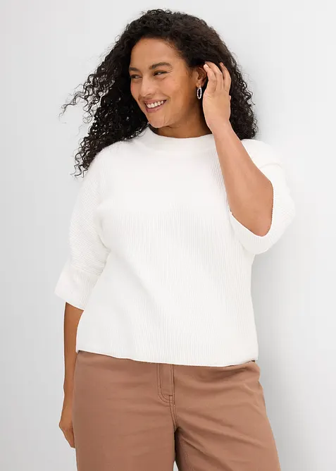 Boxy-Pullover aus softem Viskose-Mix, bonprix