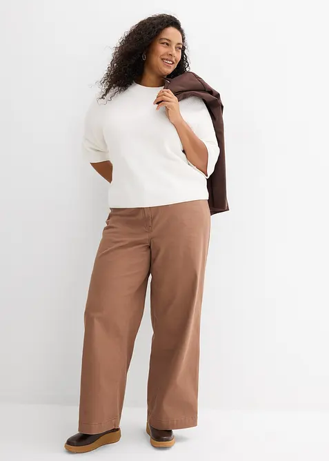 Boxy-Pullover aus softem Viskose-Mix, bonprix