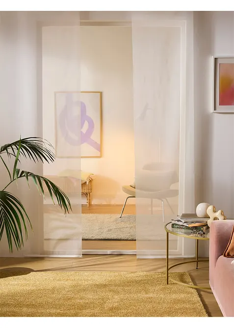 Schiebegardine aus leichtem Voile (1er Pack), bonprix