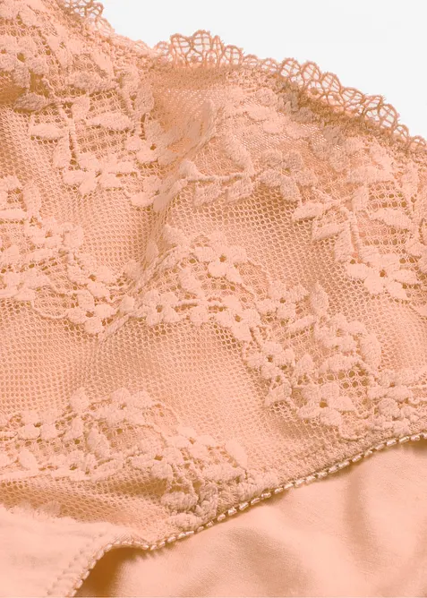 Slip mit weicher Bio-Baumwolle und Spitze, bonprix
