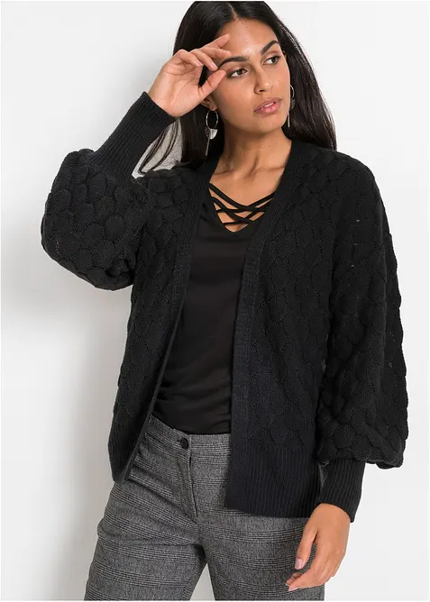 Ajour-Strickjacke, bonprix