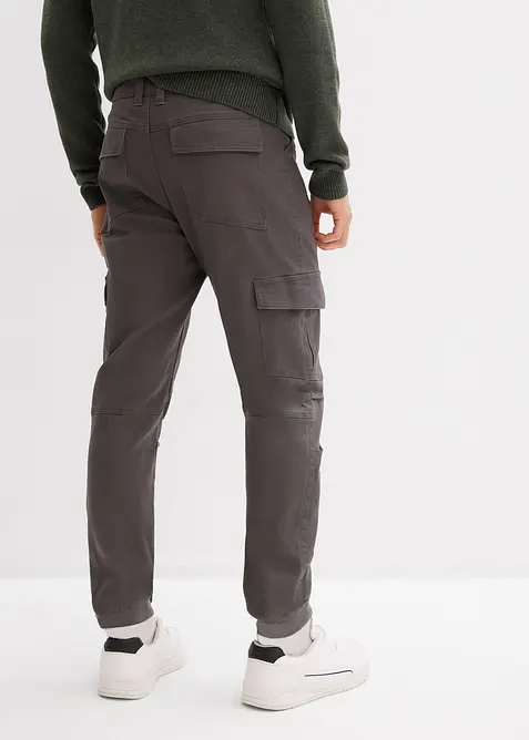 Relaxed Fit Cargohose aus reiner Baumwolle, Tapered, bonprix