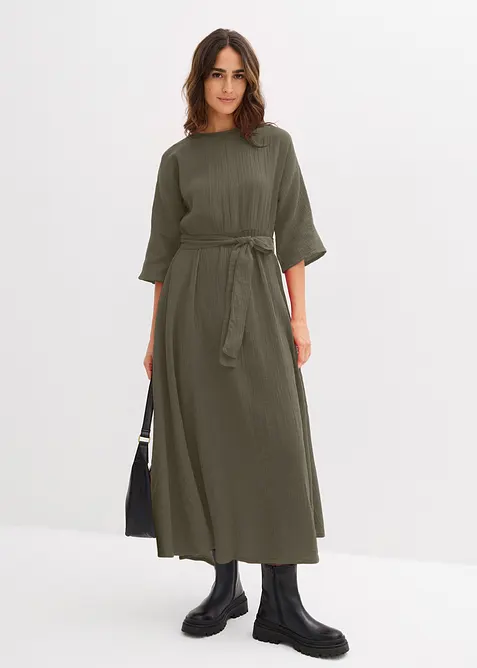 Midikleid aus weicher Baumwolle, bonprix