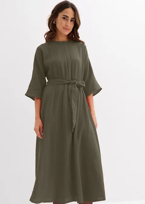 Midikleid aus weicher Baumwolle, bonprix