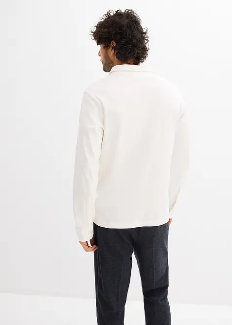 Polo manches longues en coton ultra doux, regular, bonprix