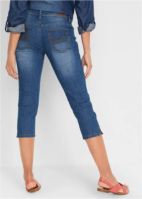 Jean slim taille mi-haute, raccourci, bonprix