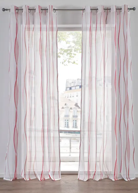 Gardine mit Wellenmuster (1er Pack), bonprix