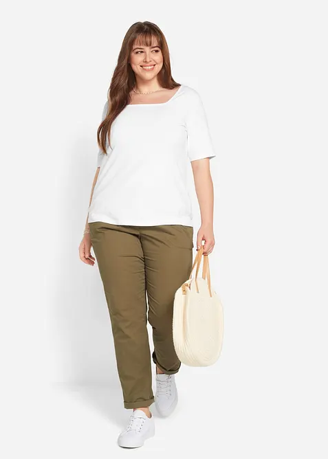 Pantalon chino extensible, bonprix