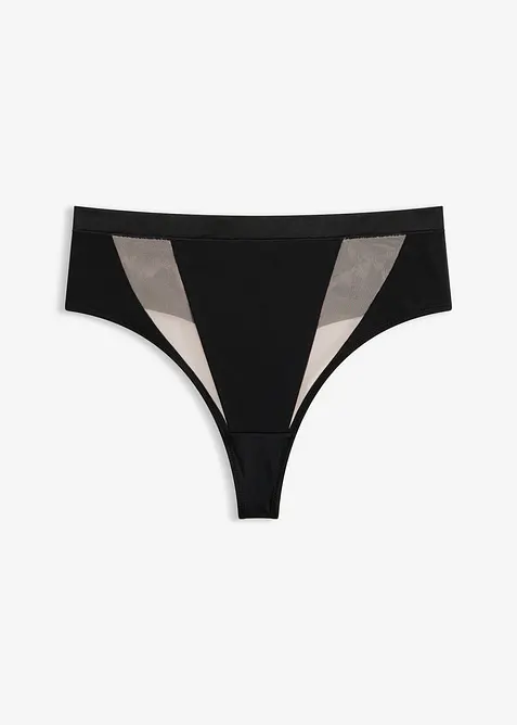 String taille haute &agrave; empi&egrave;cement transparents, bonprix