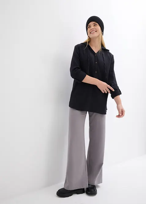 Schlupfbluse aus luftigem Musselin, bonprix