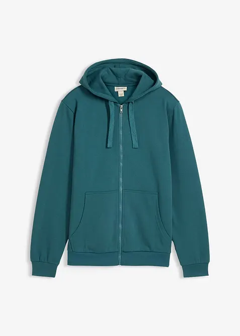 Sweat zipp&eacute; &agrave; capuche, bonprix