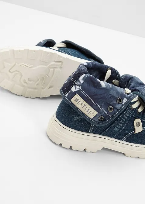 Mustang High-Top-Sneaker aus Baumwoll-Canvas, Mustang