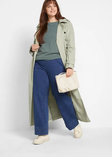 Longshirt mit Rundhalsausschnitt, Langarm (5er Pack), bonprix