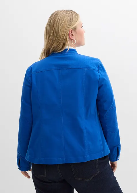 Veste en coton twill avec empi&egrave;cements lat&eacute;raux extensibles, bonprix