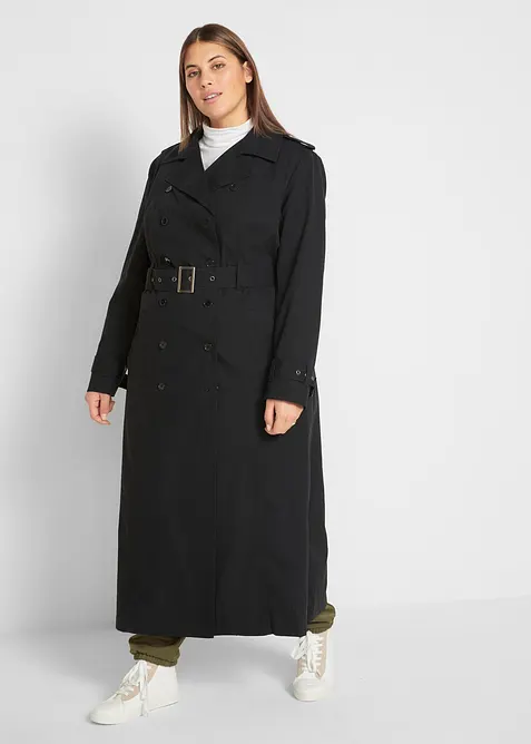 Long-Trenchcoat mit Tailleng&uuml;rtel, bonprix