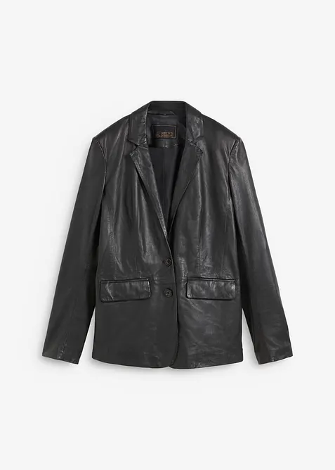 Blazer en cuir d&rsquo;agneau nappa, bonprix