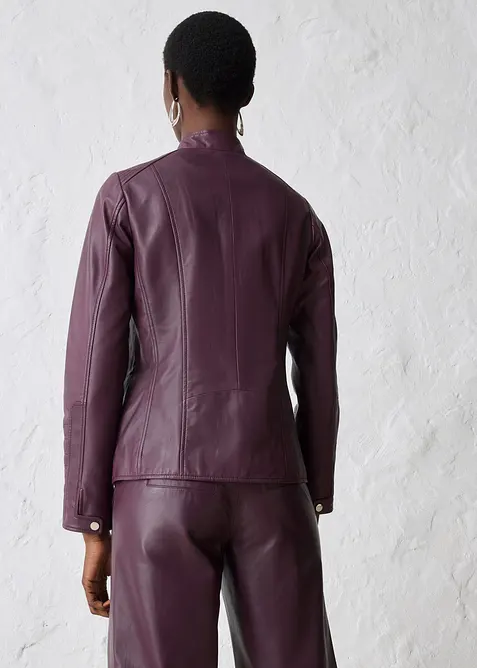 Lederjacke aus Lammnappa, bonprix