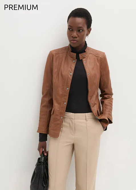 Lederjacke aus Lammnappa, bonprix