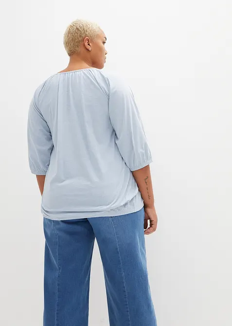 Blouse en jersey 100% coton, bonprix