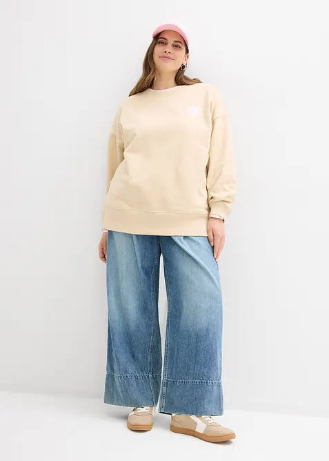 Oversized-Sweatshirt aus Bio-Baumwolle, bonprix