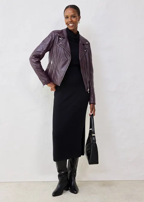 Bikerjacke aus Nappaleder, bonprix