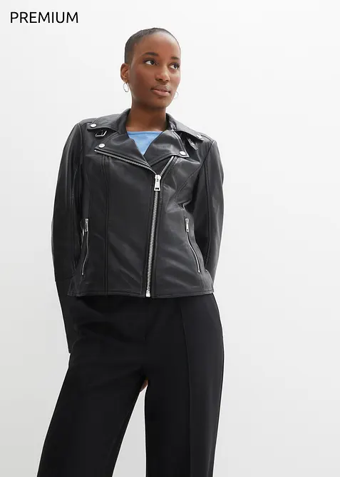 Bikerjacke aus Nappaleder, bonprix