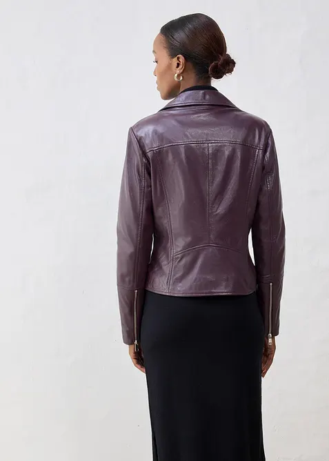 Bikerjacke aus Nappaleder, bonprix