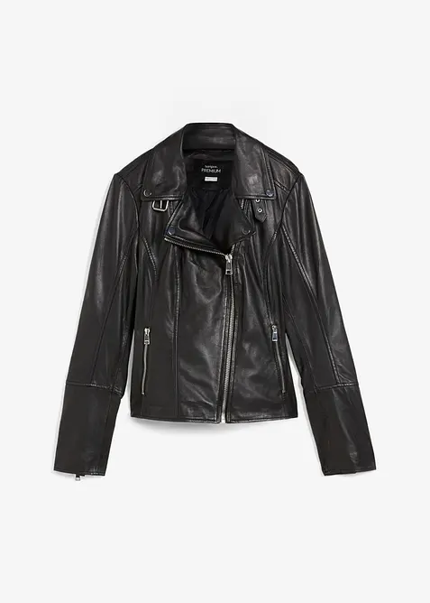 Bikerjacke aus Nappaleder, bonprix