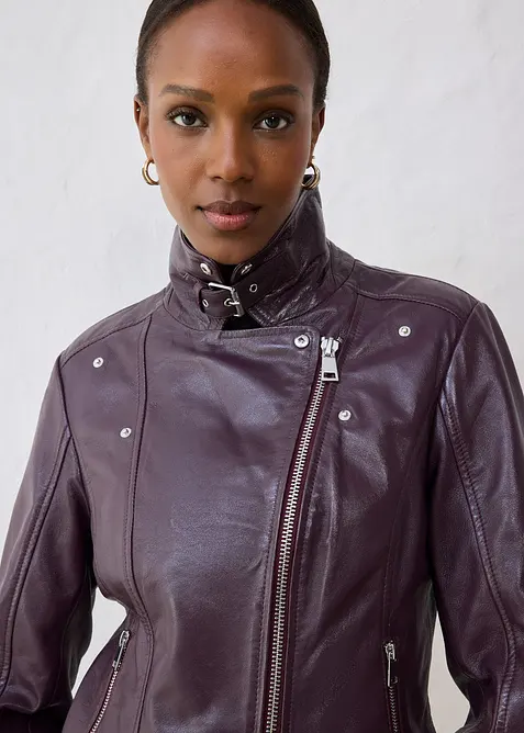 Bikerjacke aus Nappaleder, bonprix
