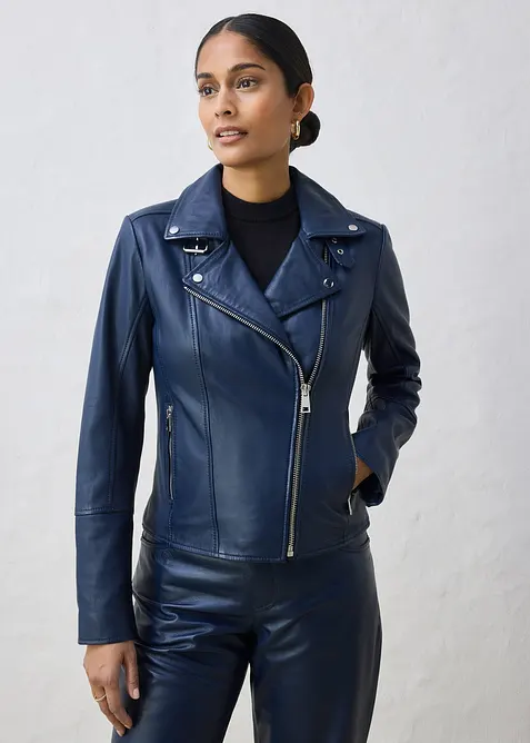 Bikerjacke aus Nappaleder, bonprix