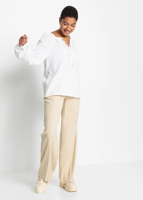 Schlupfbluse aus luftigem Musselin, bonprix