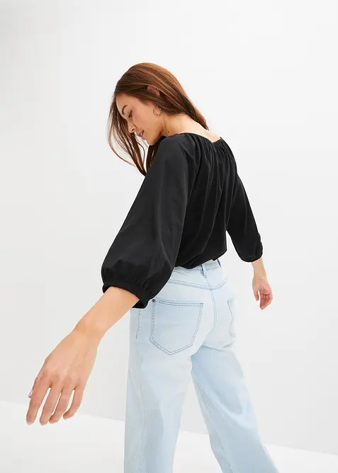 Shirtbluse aus reiner Bio-Baumwolle, bonprix
